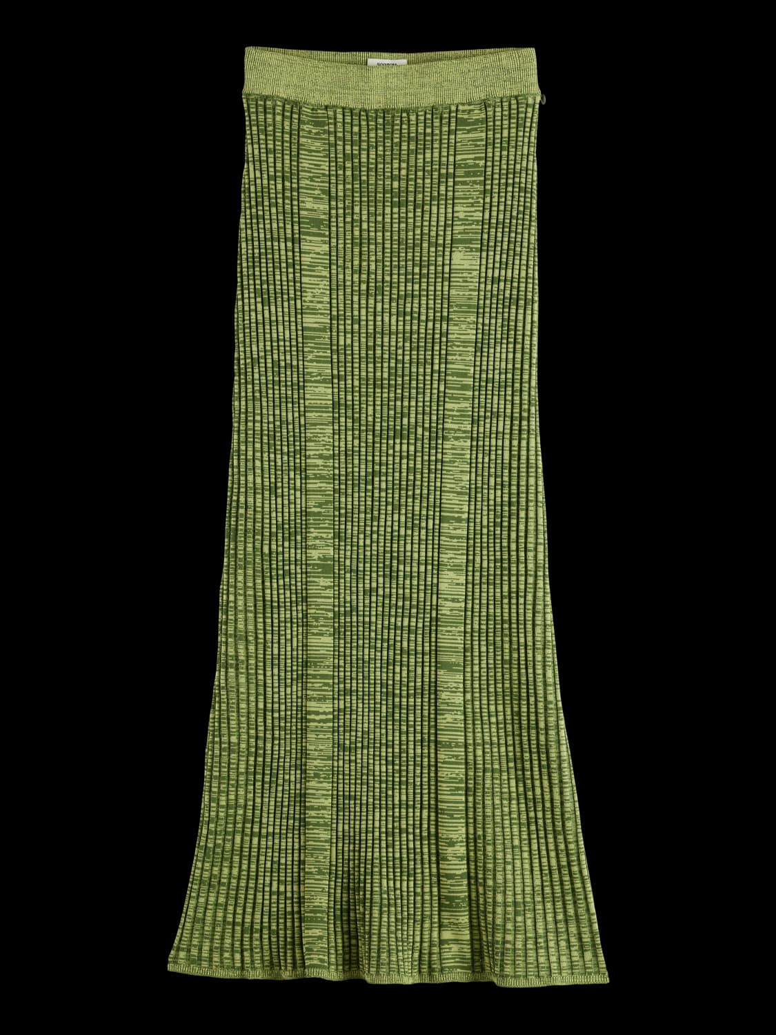 Ribbed Knitted Maxi Skirt