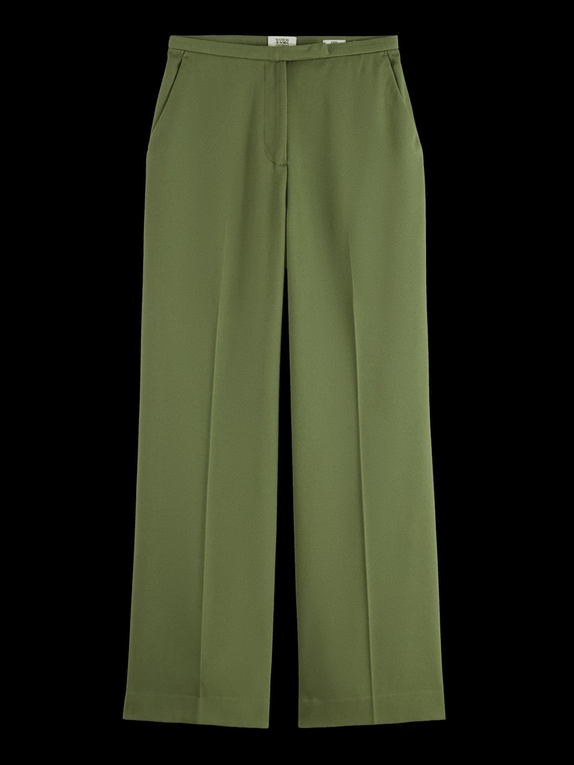 Edie – High Rise Wide Leg Gabardine Pant