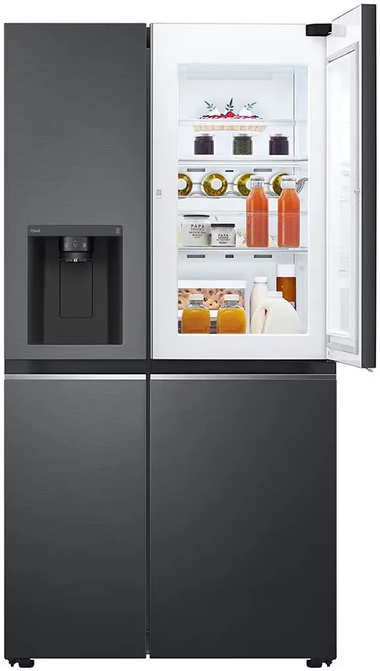 617L Black Door-in-Door Non Plumbed Side by Side Fridge GC-J257SQ2W Availability